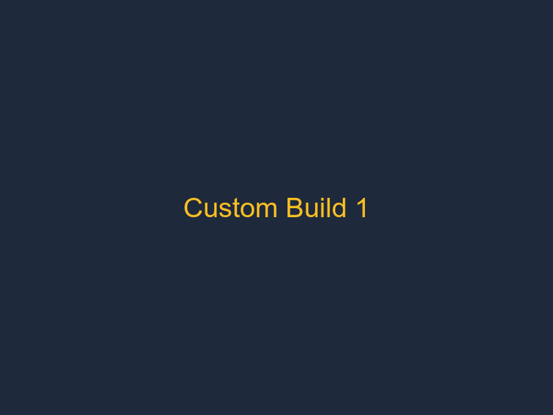Custom AR-15 Build 1